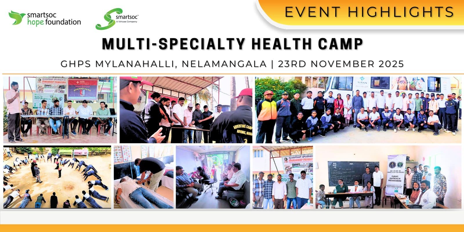 Multi-Speciality Health Camp at Mylanahalli