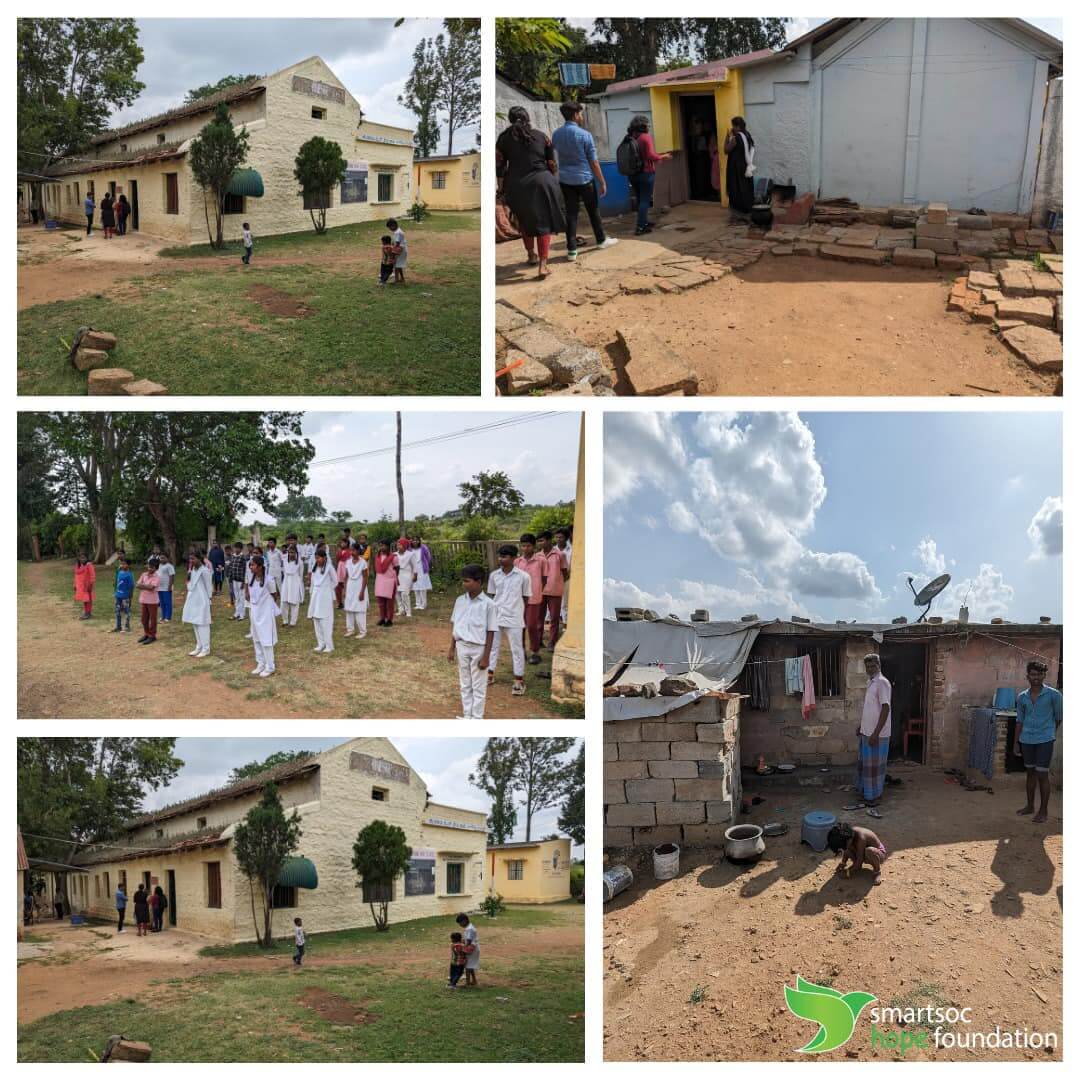 The SmartSoC Hope Foundation volunteers visited the Mysore Mines school in Kolar