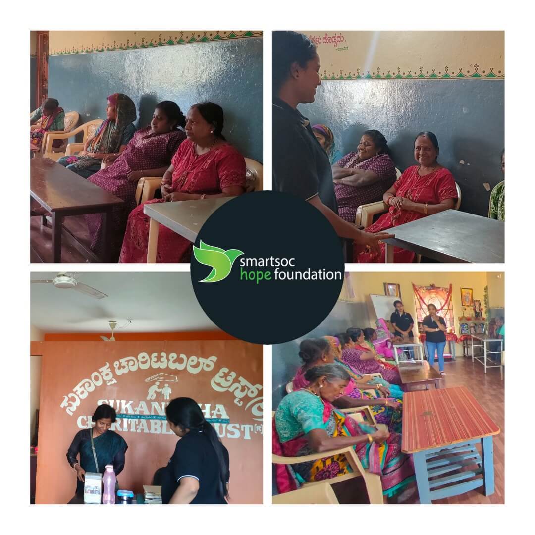 SmartSoC Hope Foundation had the privilege of visiting an old age home near Magadi Road.